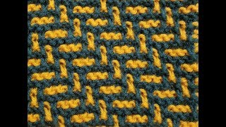 The Herringbone Mosaic Knitting Tutorial [upl. by Ayisan711]