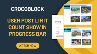 User Post Limitations Counter Show in Progress Bar  Jetengine  Profile Builder  Query Builder [upl. by Gery]