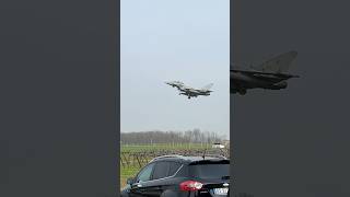 MILITARY PLANE  EUROFIGHTER TYPHOON  ISTRANA AIR BASE military [upl. by Sinnel]