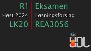 R1 Eksamen Høst 2024 Løsningsforslag [upl. by Stovall]