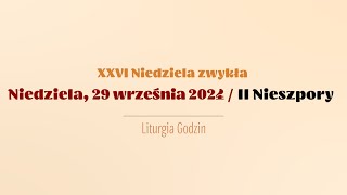 Nieszpory  29 września 2024  II Nieszpory [upl. by Orgell]