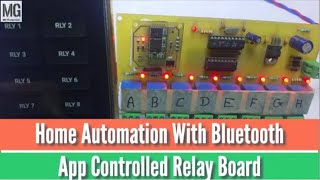 Home Automation Bluetooth App Controlled Relay Board [upl. by Angela]