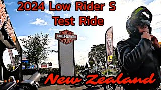 2024 Low Rider S test ride Waikato New Zealand Taking out the 117cu inch M8 power plant [upl. by Eixela]