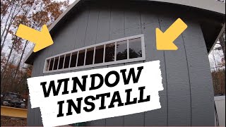 How To Install A Window In A Shed [upl. by Pish]