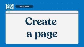 Create a page on WordPresscom [upl. by Aihsekat679]