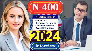 New US Citizenship Interview 2024  Officer asked a lot of questions from new N400 Application [upl. by Halstead381]