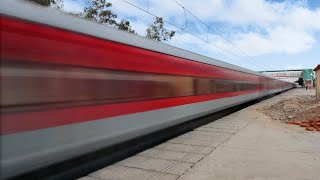 Dangerous 130kmph RAJDHANI DURONTO GARIBRATH SAMPARK KRANTI Attacks Asaoti  Indian Railways [upl. by Nodyroc348]