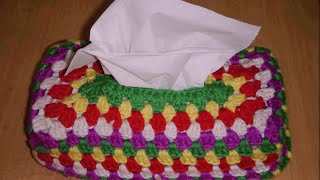 Crochet Tissue Cover Part2 [upl. by Htenek]