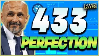 The BEST 433 in Europe  FM23 TACTIC Spallettis Napoli [upl. by Aneekahs444]