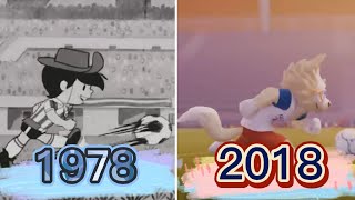 World Cup Mascots Media Evolution 19662022 [upl. by Julina]