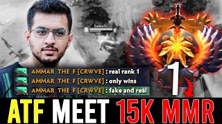 when ATF meet the first 15K MMR in dota 2  quotREAL RANK 1 ONLY WINSquot [upl. by Ongineb]