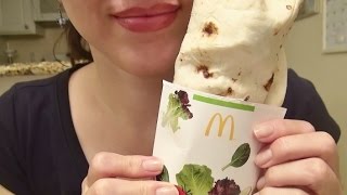 SassEsnacks ASMR McDonalds McWrap amp Fries  Eating Sounds  Mukbang [upl. by Inglis]