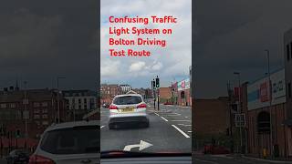 Bolton Driving Test Route  Confusing Traffic Light System follow Green Arrows not Road Markings [upl. by Okiram]