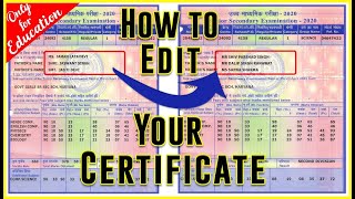 How to Edit Document and Certificate in Photoshop  Document or Certificate ko edit kaise karen 2021 [upl. by Stefano]