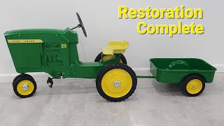 John Deere D63 pedal tractor final assembly [upl. by Anotal856]