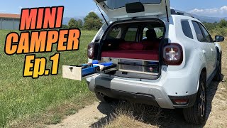 Come ho camperizzato la mia Dacia Duster 4x4 EP1 [upl. by Ahsikym]