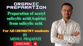 Preparation of acetyl salicylic acid Aspirin from salicylic acid  organic preparation [upl. by Nilya]