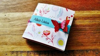 Basteln TeebeutelVerpackung  wunderschöne Teeverpackung  Teabag  DIY [upl. by Lurlene]