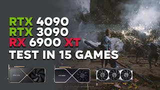 RTX 4090 vs RTX 3090 vs RX 6900 XT Test in 15 Games [upl. by Dimitris462]