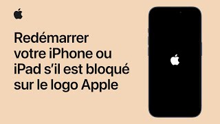 Comment redémarrer votre iPhone ou iPad s’il reste bloqué sur le logo Apple  Assistance Apple [upl. by Ahsikan]