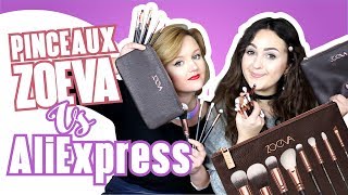 REVIEW PINCEAUX ZOEVA VS ALIEXPRESS ✰ VRAI VS FAUX  ON VOUS DIT TOUT [upl. by Giacamo160]