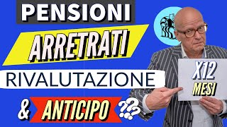 🔴 PENSIONI 👉 ARRETRATI della RIVALUTAZIONE 2024 12 mesi amp ANTICIPO AUMENTI a DICEMBRE Chiariamo [upl. by Dillie]