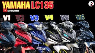 PERBEZAAN LC V1 V2 V3 V4 V5 V6  YAMAHA LC135 2020 [upl. by Azmuh729]