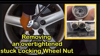 How to remove and replace a Stuck OverTightened Car Locking Wheel Nut and probable root causes [upl. by Okin]