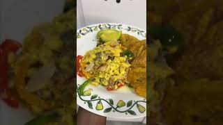 ackee tostones plantains avacado [upl. by Rorrys]