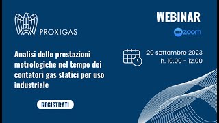 Webinar Analisi delle prestazioni metrologiche [upl. by Padegs]