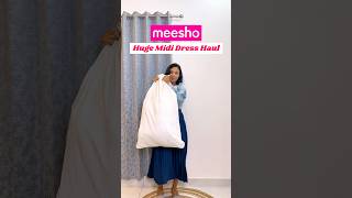 😱 Huge cute midi dress haul 😘👌🏻 Meesho mega sale mididress meesho anarkali fyp [upl. by Krawczyk592]