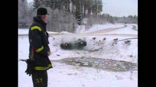 Car accident caught on camera by Swedish TV4s news team  Nyheterna TV4 [upl. by Htebzile7]