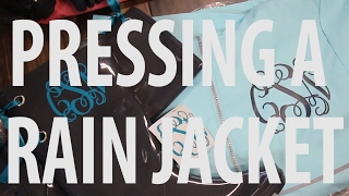 How to heat press a Rain Jacket with vinyl [upl. by Cogen]