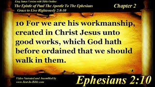 Ephesians Chapter 2  Bible Book 49  The Holy Bible KJV Read Along AudioVideoText [upl. by Zanlog]