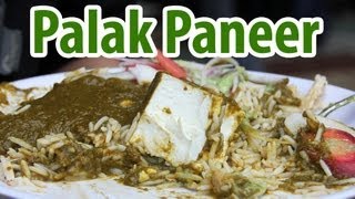 Palak Paneer पालक पनीर at Standards Punjabi Khana in Delhi India [upl. by Aiduan]