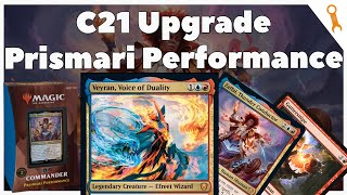 Prismari Performance C21 BUDGET UPGRADE with Veyran Voice of Duality 🛠 Commander Deck Tech amp Guide [upl. by Eylhsa]