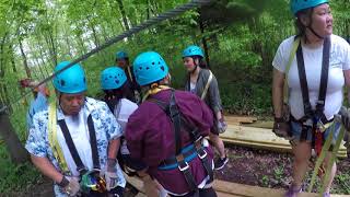 zip lining at Kerfoot canopy tour Henderson MN [upl. by Gannon626]