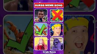 Guess the meme song  crab rave youtubeshorts shorts skGuess [upl. by Loralyn129]