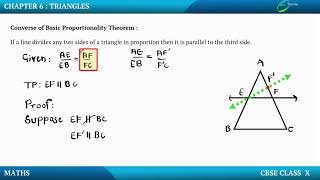 TrianglesConverse of Basic Proportionality Theorem [upl. by Ahsyak]