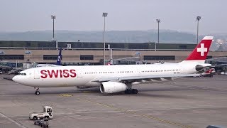 16 Minutes of Plane Spotting Zurich Airport Observation Deck B [upl. by Venus]