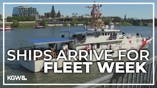 Ships arrive for Portlands Fleet Week [upl. by Shwalb]