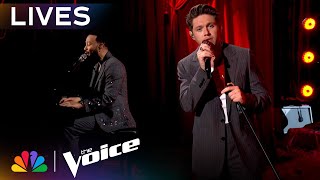 Niall Horan and John Legend Perform Nialls Hit Song quotThe Showquot  The Voice Lives  NBC [upl. by Green503]