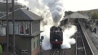 Ivatt 41312 welcomed at Boness gala [upl. by Saddler852]