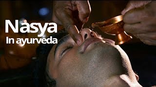 How to use Ayurveda to eliminate toxins from the Body Nasya Therapy [upl. by Rettke]