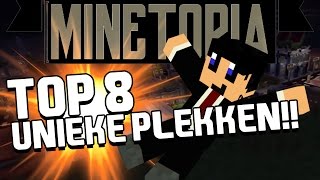 MINETOPIA 43  TOP 8 UNIEKE amp DURE plekjes  Minecraft Reallife Server [upl. by Ayouqat203]