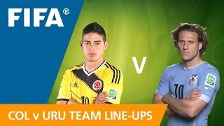 Colombia v Uruguay  Team Lineups EXCLUSIVE [upl. by Behrens]