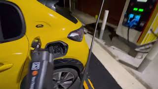 Beginners EV Charging guide  Shell Recharge Charging Station  Peugeot E 208 GT Faro Yellow [upl. by Brittani878]