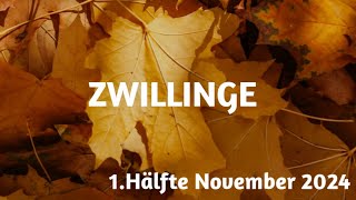 Zwillinge 1Hälfte Nov 2024  Eine gravierende Entscheidung steht an [upl. by Suirrad]