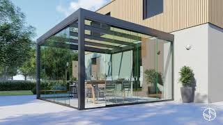 SCHILDR  Model Panora  Sunroom with Glass Sliding Walls [upl. by Sheffield]