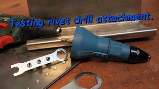 Testing rivet drill attachment [upl. by Phil]